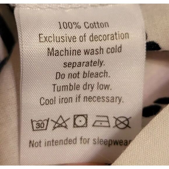 Janie & Jack Striped Blue White Seashell Swimsuit Cover Up Light Dress Size 2T - Picture 4 of 5